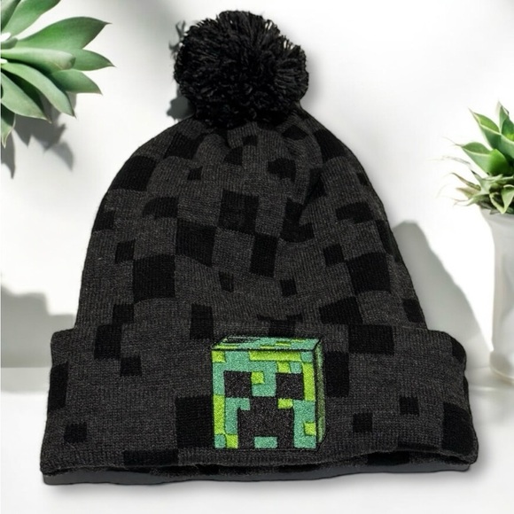 🆕Minecraft Black and Gray Gamer Hat - Picture 1 of 11